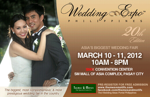 I'll be joining the Themes Motifs Wedding Expo on March 10 and 11 